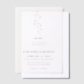 Vellum Simple Classic Floral wir tun Budget Pergament Einladungen (Versetzt)