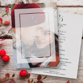 Vellum-Transparenzeffekt Foto-Hochzeitstipps Folieneinladung