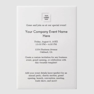 Vellum-Unternehmensveranstaltungs-Branding-Design Pergament Einladungen