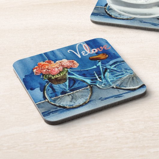 Velo Liebe Cycling Getränkeuntersetzer (Linke Seite)