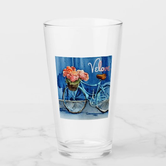 Velo Liebe Cycling Glas (Vorderseite)