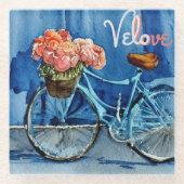 Velo Liebe Cycling Glasuntersetzer (Vorderseite)