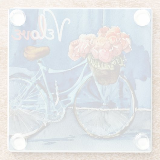 Velo Liebe Cycling Glasuntersetzer (Rückseite)