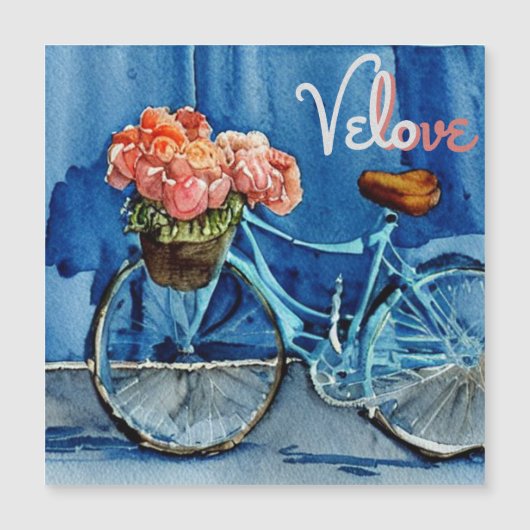 Velo Liebe Cycling Magnetkarte (Vorderseite)