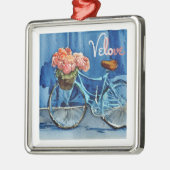 Velo Liebe Cycling Ornament Aus Metall (Links)