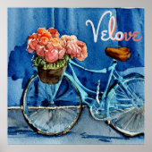 Velo Liebe Cycling Poster (Vorne)
