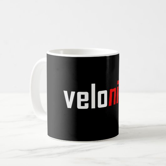Velo Ninja Kaffeetasse (Vorderseite Links)