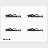 VeloceE30 Promo Ovaler Aufkleber (Blatt)