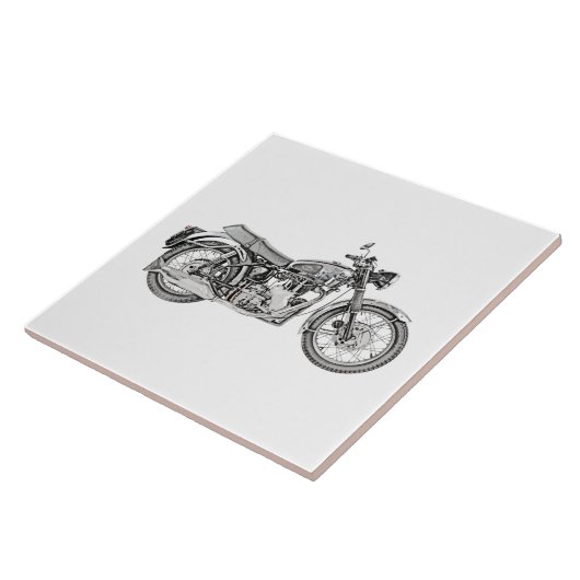 Velocette Gift-Motorrad 1952 Fliese (Seite)