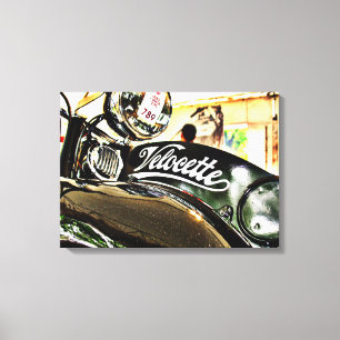 Velocette M Series Oldtimer-Motorrad Leinwanddruck
