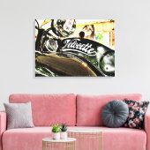 Velocette M Vintages Motorrad Reihe Leinwanddruck (Insitu (Wohnzimmer))