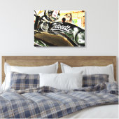 Velocette M Vintages Motorrad Reihe Leinwanddruck (Insitu (Schlafzimmer))