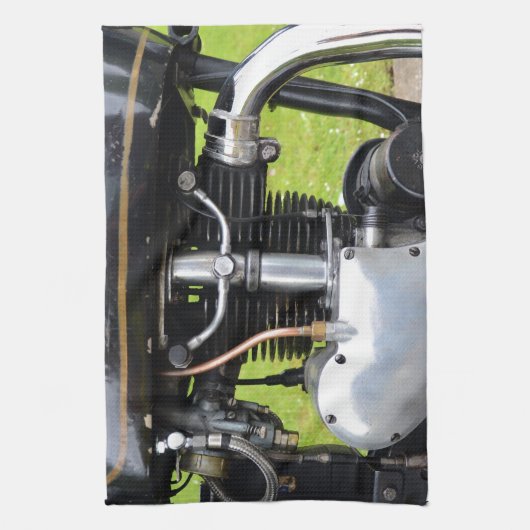 Velocette Motor Geschirrtuch (Vertikal)