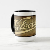 Velocette verwitterte Tasse (Vorderseite Links)