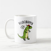 Veloci-Rapper Funny Dinosaur Pun Kaffeetasse (Links)