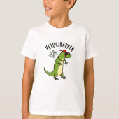 Veloci-Rapper Funny Dinosaur Pun T-Shirt (Vorderseite)