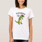 Veloci-Rapper Funny Dinosaur Pun T-Shirt (Vorderseite)