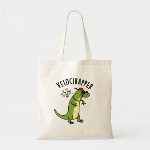 Veloci-rapper Funny Dinosaur Puns Tragetasche