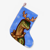 Veloci-Rentier Kleiner Weihnachtsstrumpf (Vorderansicht (hängend))