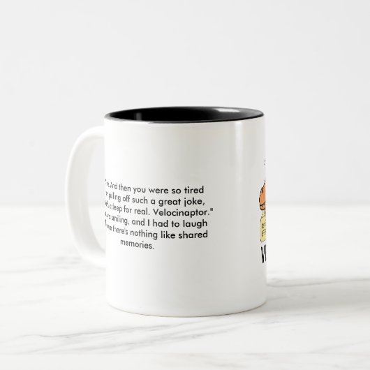 Velocinaptor Tasse (Vorderseite Links)