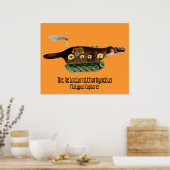 Velociornithorhynchus ~ Platypus Explorer Poster (Küche)