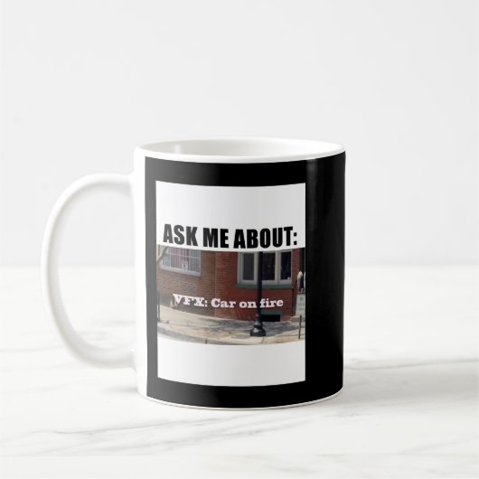 Velocipastor VFXcar on fire Classic T Shirt Kaffeetasse (Links)