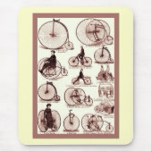 Velocipedes ~ Vintages Werbungs-Plakat Mousepad (Vorne)