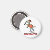 'Velocirapper'-T-Shirt. Magnet (Vorderseite/Rückseite)