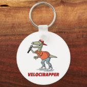 'Velocirapper'-T-Shirt. Schlüsselanhänger (Vorderseite)