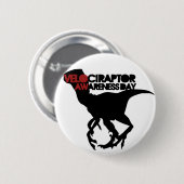 Velociraptor Awareness Day Button (Vorne & Hinten)