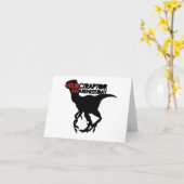 Velociraptor Awareness Day Karte (Gelbe Blume)