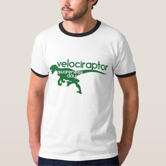 Velociraptor Awareness Day T-Shirt (Vorderseite)