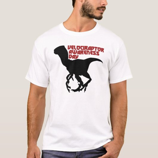 Velociraptor Awareness Day T-Shirt (Vorderseite)