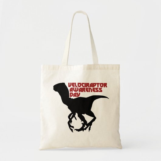 Velociraptor Awareness Day Tragetasche (Vorne)