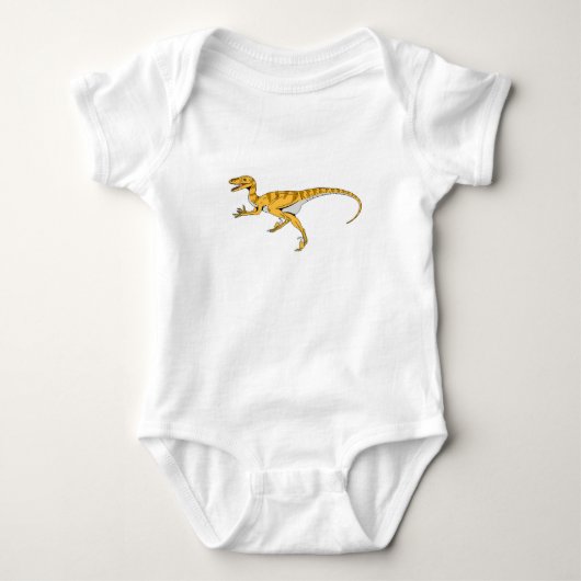 Velociraptor Baby Strampler (Vorderseite)