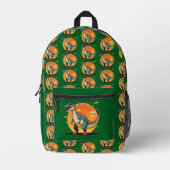 Velociraptor Bedruckter Rucksack (Vorderseite)