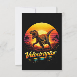 Velociraptor Dankeskarte
