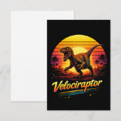 Velociraptor Dankeskarte (Vorne/Hinten)