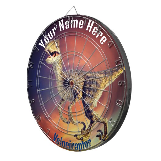 Velociraptor Dartscheibe (Vorderseite rechts)