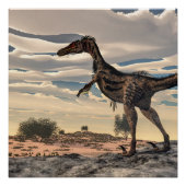 Velociraptor dinosaur - 3D rendern Poster (Vorderseite)