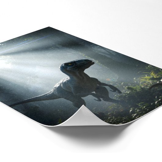 Velociraptor Dinosaur Poster (Ecke)