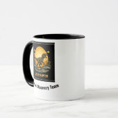 Velociraptor Dinosaur Prehistoric Moon Tasse (Vorderseite Links)