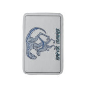 Velociraptor Dinosaur Raptor Trainer Bath Mat Badematte (Vorderseite Vertikal)