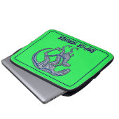 Velociraptor Dinosaur Raptor Trainer Laptopschutzhülle (Vorne Knopf)