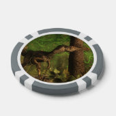 Velociraptor-Dinosaurier im Wald Pokerchips (Einzeln)