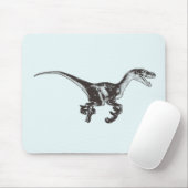 Velociraptor-Dinosaurier Mousepad (Mit Mouse)