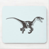 Velociraptor-Dinosaurier Mousepad (Vorne)