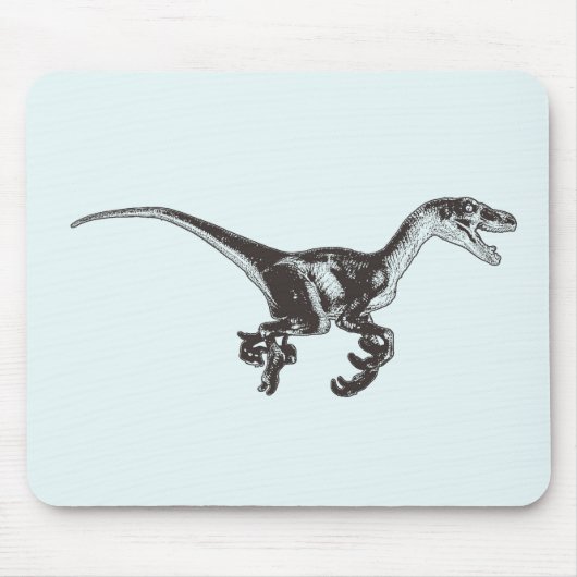 Velociraptor-Dinosaurier Mousepad (Vorne)