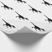 Velociraptor-Dinosaurier-Packpapier Geschenkpapier (Ecke)