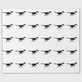Velociraptor-Dinosaurier-Packpapier Geschenkpapier (Flach)